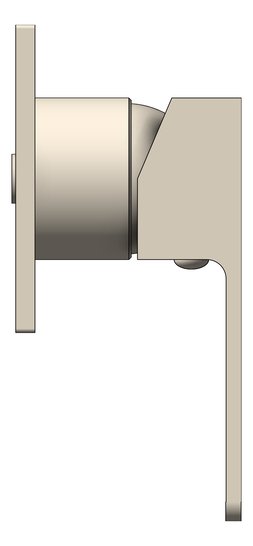 Left Image of MixerTap Shower Nero Celia Collar