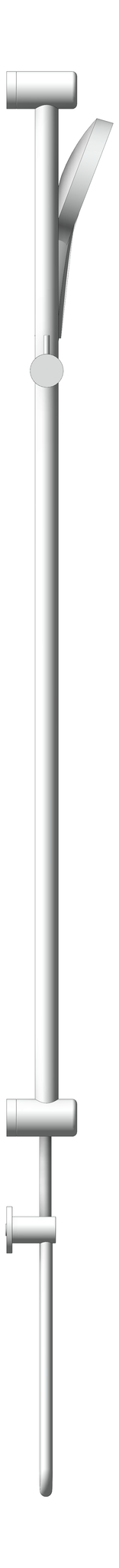 Left Image of Shower Rail Nero MeccaCare Adjustable 25mm