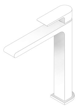 3D Documentation Image of Mixer Basin Nero Bianca Tall