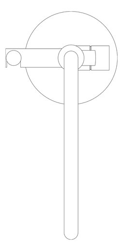 Plan Image of Mixer Freestanding Nero Opal HandShower