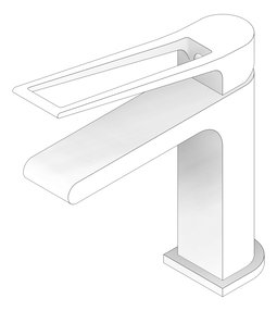 3D Documentation Image of Mixer Basin Nero BiancaCare