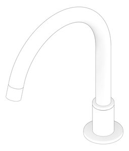 3D Documentation Image of Spout Bath Nero Kara Hob