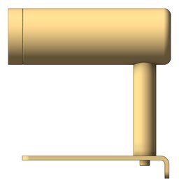Left Image of GrabRail SurfaceMount Nero MeccaCare Shelf