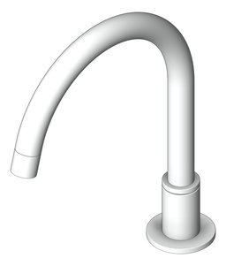 3D Shaded Image of Spout Bath Nero Kara Hob