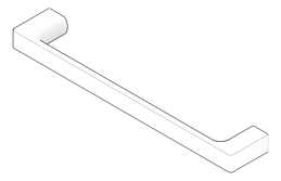 3D Documentation Image of TowelHolder Hand Phoenix Gloss Single