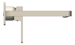 Left Image of MixerSet Wall Nero Celia Basin Bath