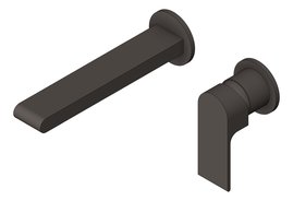 3D Shaded Image of MixerSet Wall Nero Bianca