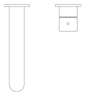Plan Image of MixerSet Wall Nero Pure Basin Bath