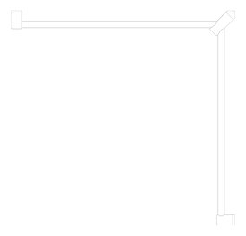 Plan Image of GrabRail 90Deg Nero MeccaCare DDA Continuous