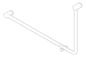 3D Documentation Image of GrabRail 90Deg Nero Ambulant BentTube 1000mm
