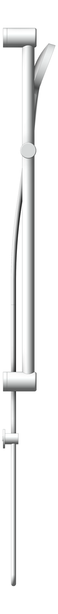 Left Image of Shower Rail Nero MeccaCare GrabRail Adjustable