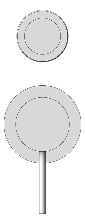 Front Image of MixerTap Diverter Nero Mecca Split