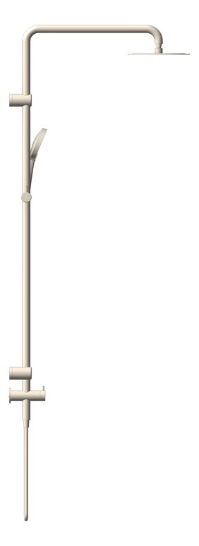 Left Image of Shower Rail Nero MeccaCare Adjustable TBar OverHead