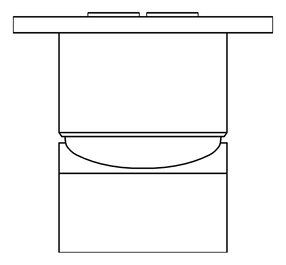 Plan Image of Mixer Shower Nero Elgin BackPlate Square