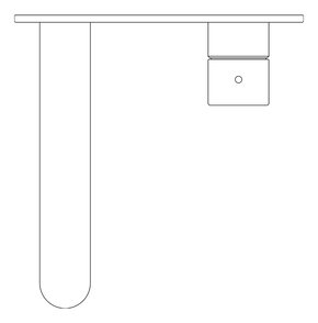 Plan Image of MixerSet Wall Nero Pure Basin Bath BackPlate