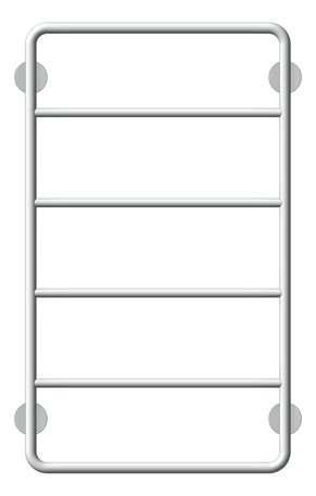 Front Image of TowelRail Ladder Phoenix VividSlimline