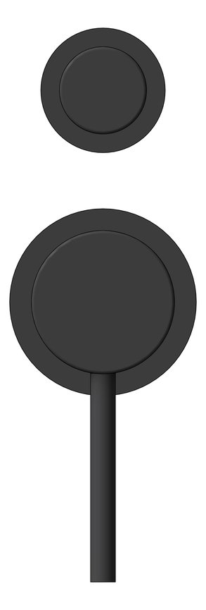 Front Image of MixerTap Diverter Nero Dolce