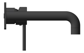 Left Image of MixerSet Wall Nero Dolce Basin Bath