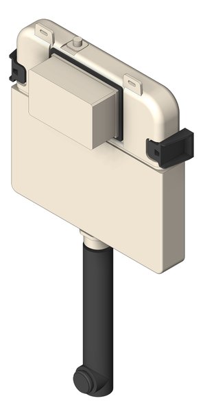 3D Shaded Image of Cistern InWall Nero RandT