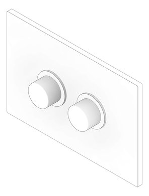 3D Documentation Image of PushPlate InWall Nero MeccaCare