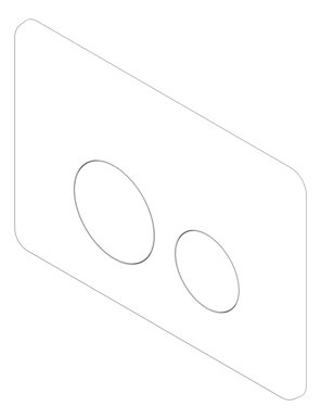 3D Documentation Image of PushPlate Inwall Nero