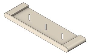 3D Shaded Image of Shelf SurfaceMount Nero Bianca