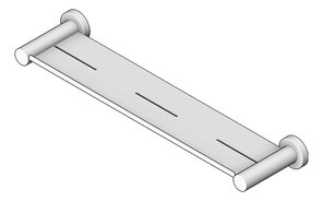 3D Shaded Image of Shelf SurfaceMount Nero Mecca Metal