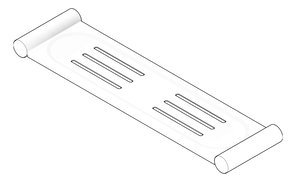 3D Documentation Image of Shelf SurfaceMount Nero Mecca New Metal