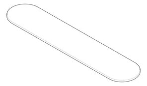 3D Documentation Image of Shelf SurfaceMount Nero Zen