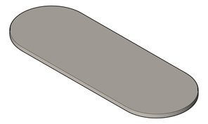 3D Shaded Image of SoapDish SurfaceMount Nero Zen