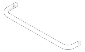 3D Documentation Image of TowelBar SurfaceMount Nero 500mm