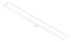 3D Documentation Image of Drain Channel Nero Bath 50mmOutlet