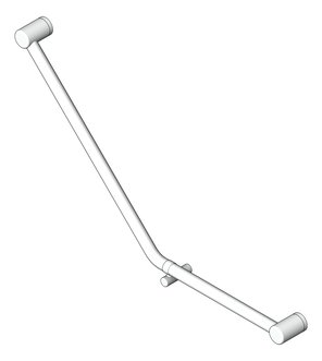 3D Shaded Image of GrabRail 45Deg Nero MeccaCare Ambulant BentTube