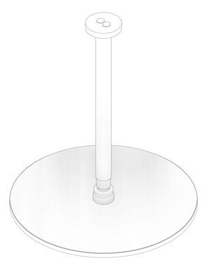 3D Documentation Image of Shower Ceiling Nero Round