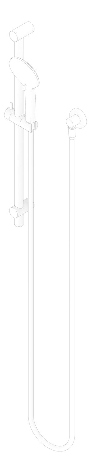 3D Documentation Image of Shower Rail Nero Project