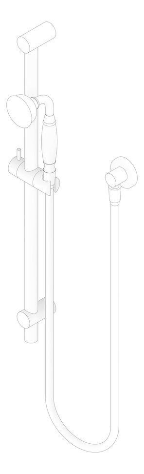 3D Documentation Image of Shower Rail Nero York