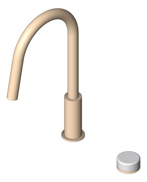 3D Shaded Image of MixerSet Kitchen Nero Serenity Progressive PullOut