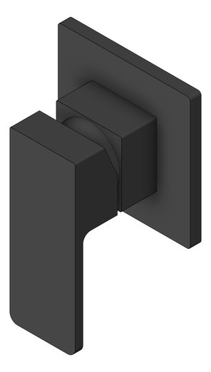 3D Shaded Image of MixerTap Shower Nero Celia