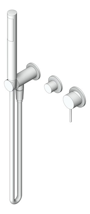 3D Shaded Image of TapSet Shower Nero Mecca Divertor Split