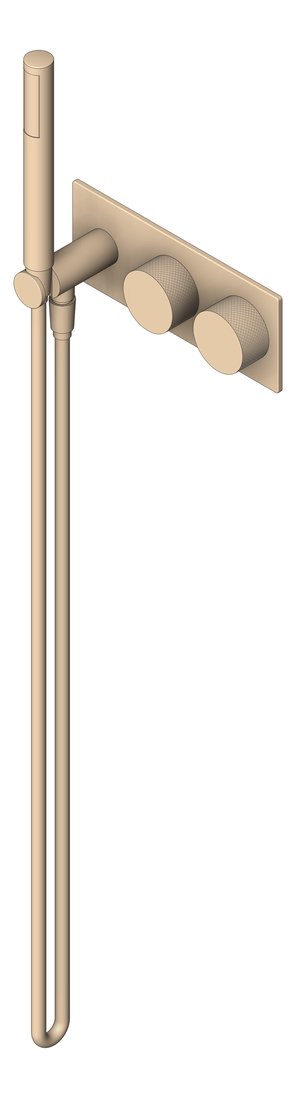 3D Shaded Image of TapSet Shower Nero Opal Progressive