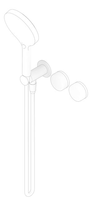3D Documentation Image of TapSet Shower Nero Serenity Progressive Hand RoundHead