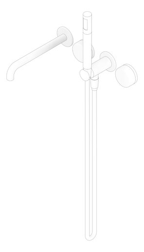 3D Documentation Image of TapSet Shower Nero Serenity Progressive Spout