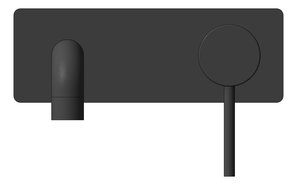 Front Image of MixerSet Wall Nero Dolce Basin Bath