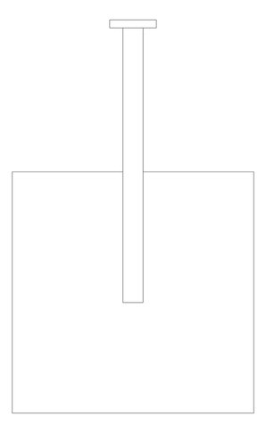 Plan Image of Shower Rose Nero Square