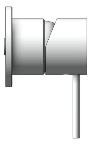 Left Image of MixerTap Shower Nero Mecca 60mmPlate