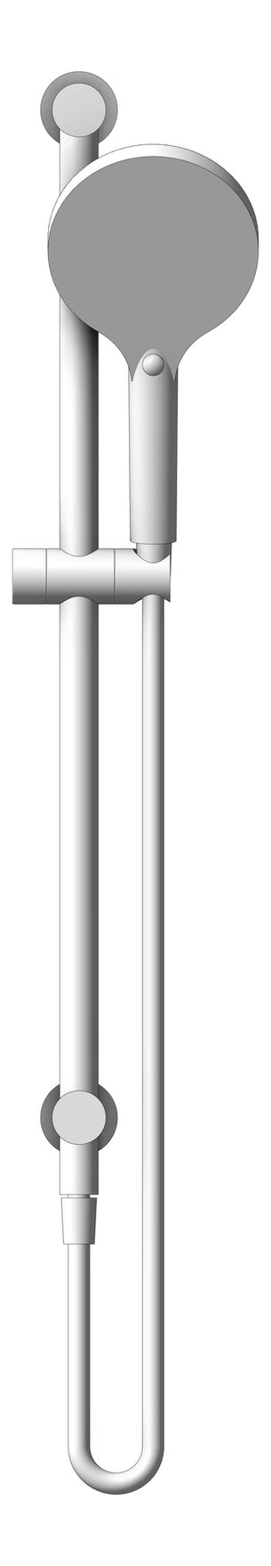 Front Image of Shower Rail Nero Serenity