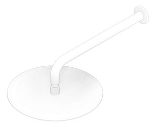 3D Documentation Image of Shower Wall Nero Zen RoundArm 300mmHead
