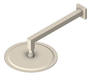 3D Shaded Image of Shower Rose Nero Round