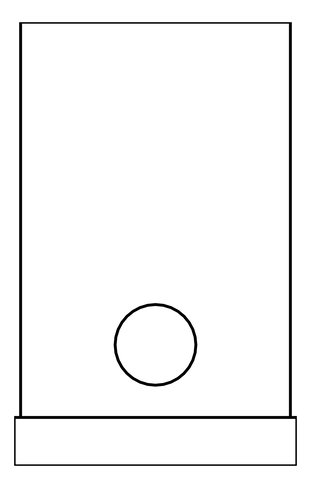 Plan Image of RobeHook SurfaceMount Nero Opal