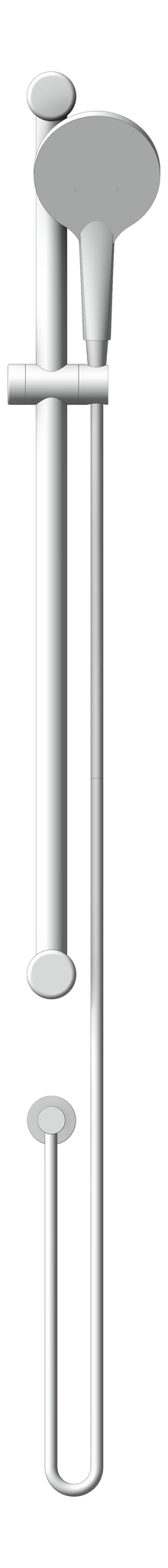 Front Image of Shower Rail Nero MeccaCare GrabRail Adjustable